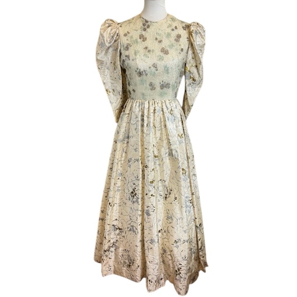 Dresses & Skirts - Vintage Custom 70s Victorian Revival Wedding or Ball Gown Cottagecore Royalcore